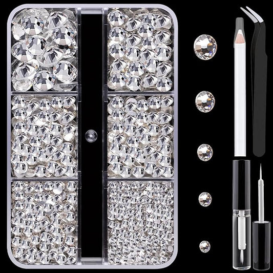 Colorful Face Gems for Makeup Set, Flatback Gorgeous