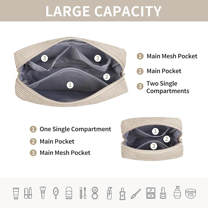 Magefy small makeup bag for