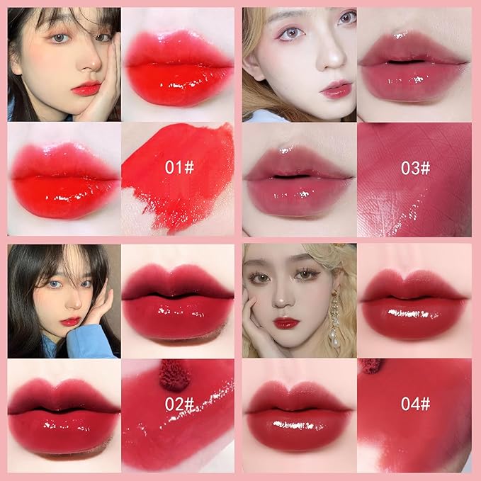 10 Colors Lip Tint Stain Set, Korean Plumping Plumping