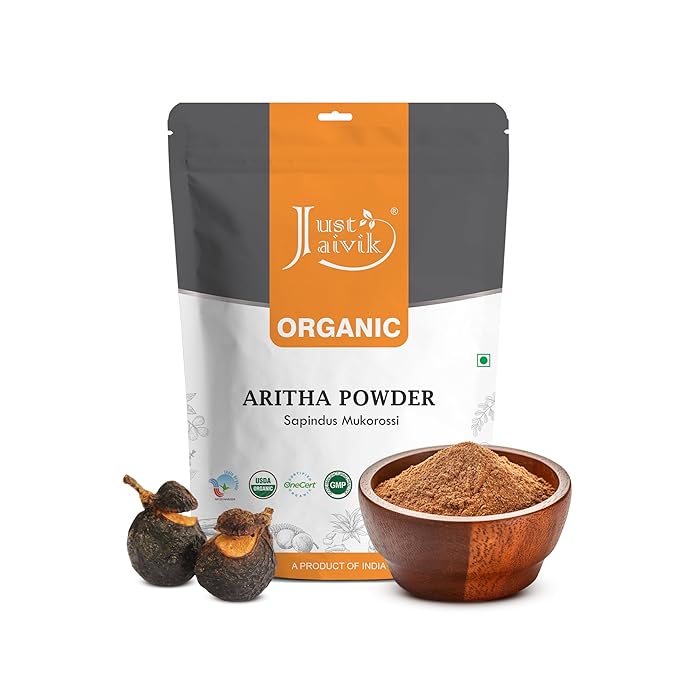 100% Organic Certified Aritha Powder (Soap Nut Powder) 227g