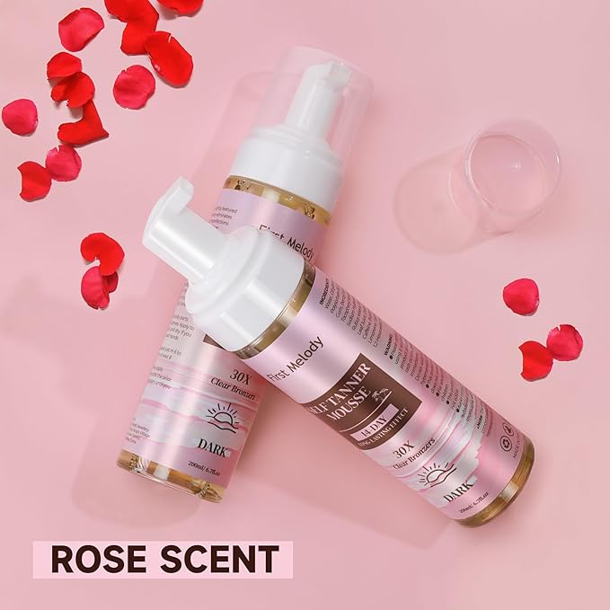 Self Tanner Mousse-30X Clear Bronzer Self Tanning Lotion for Body Fake Tan-14 Day Long Lasting Effect Quick Tan,Lightweight, Self-Tanner Foam Enriched with Aloe Vera and Coconut