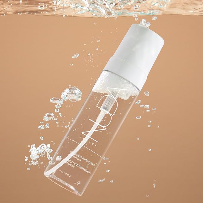 Nuda Self Tanning Water Mousse - Light to Medium | Streak & Transfer-Free Clear Self Tanner | Hydrating Sunless Tanner for a Natural Look | Lightweight Fragrance-Free Self Tanning Mousse, (6.4 Fl Oz)