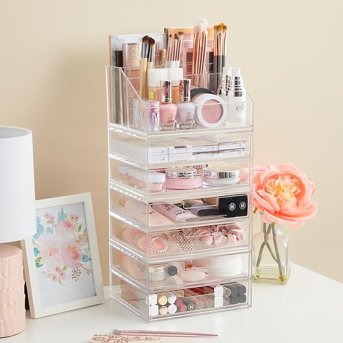 Stori chloe clear plastic stackable