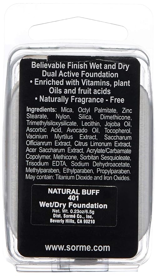 Sorme Cosmetics Believable Finish Powder Foundation Refill in 0.23oz