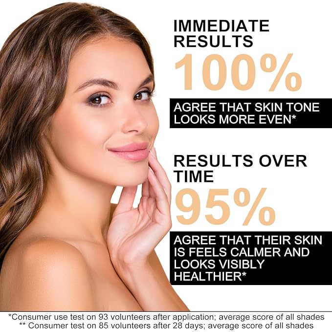 CC Cream, CC Cream Self Adjusting for Mature Skin, Color Corrector & Lightweight, Satin Skin, Suitable for All Skin Types, 1 Fl Oz (Natural)