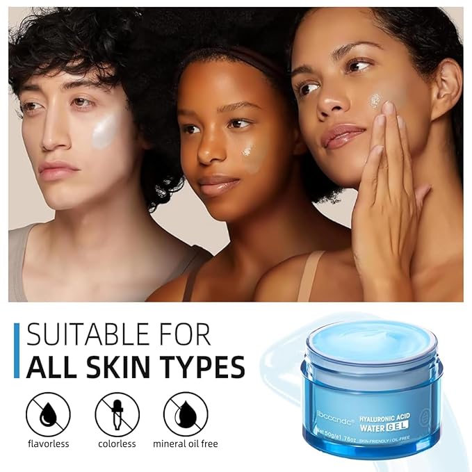 Hydro Boost Hyaluronic Acid Face Moisturizer for Oil Skin, Hydro Boost Moisturizer 48-Hour Hydration, Hydro Boost Water Gel Oil-Free and Lightweight Absorbs Well, Plump Skin for Women & Men 1.76oz