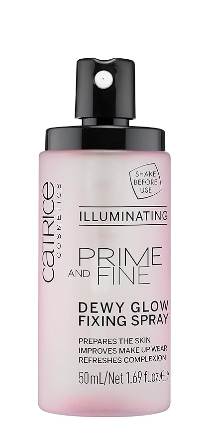 Catrice | Prime & Fine Illuminating Dewy Glow Spray | Transparent and Fast Drying Fixing Spray| Paraben Free & Vegan | Cruelty Free (Pack of 3)