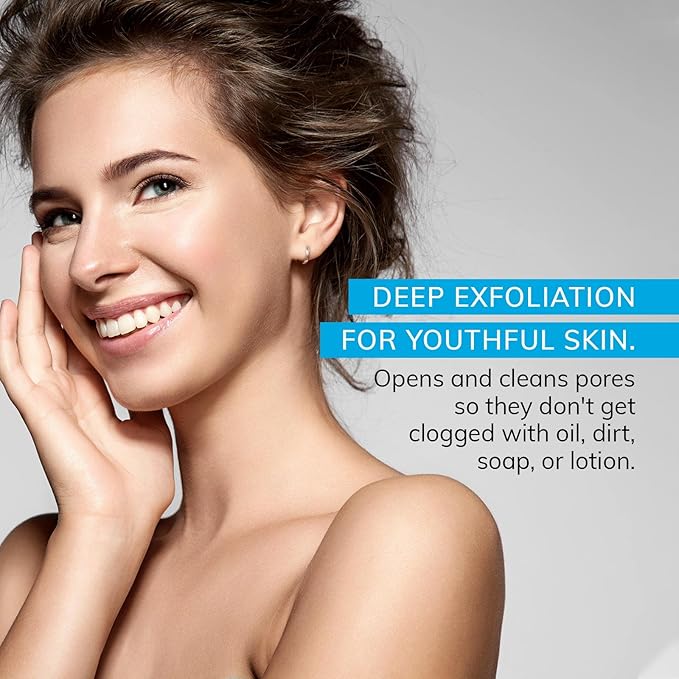 MicrodermaMitt Deep Exfoliating Mitt Scrub for Face, Lips & Neck - Dead Skin & Blackheads Remover - Gentle Facial Scrubber - Exfoliator Glove for Shower - Women Skin Care