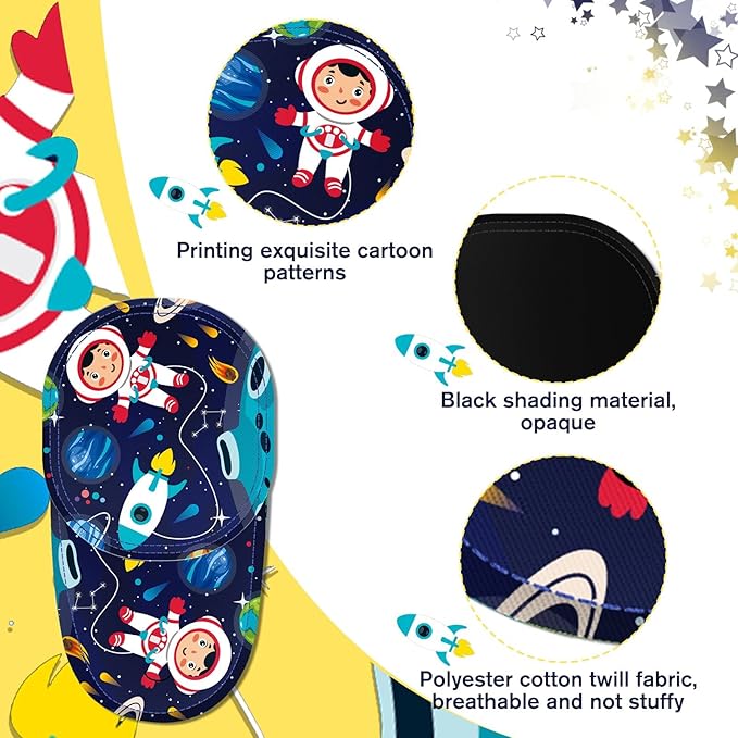 Newcotte 12 Pcs Eye Patch for Kids Girls Boys Reusable Eye Patch for Glasses over the Lens Colorful Eye Patch Toddler Eye Patch Adorable Kids Eye Patches Assorted Eye Patch Cover (Fresh)