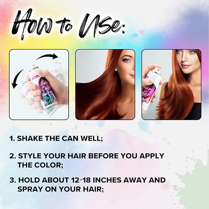 ONE-TIME USE White Hair Color