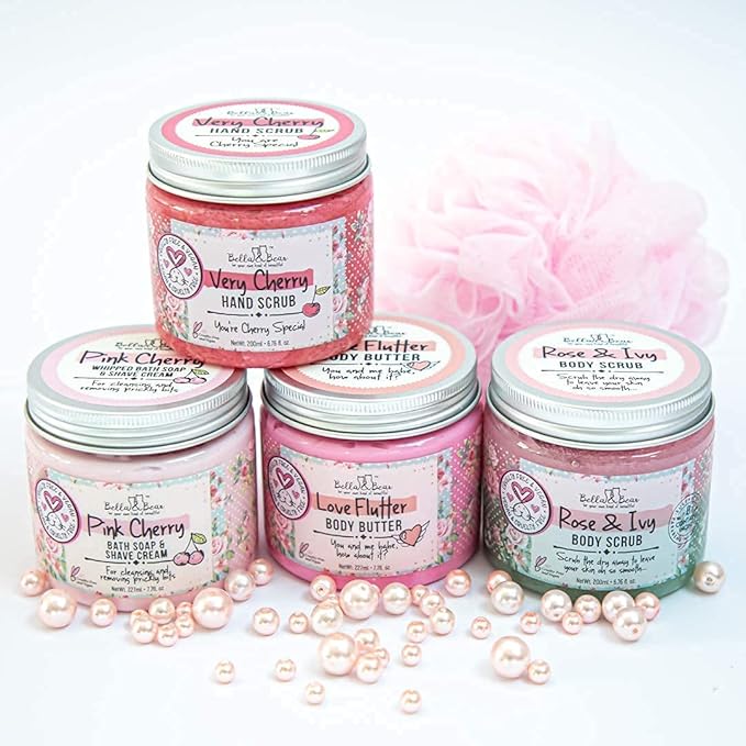 Bella and Bear Love Flutter Body Butter, Hydrating Formula, Soften & Prevent Scars, Stretch Mark Cream, 6.7oz