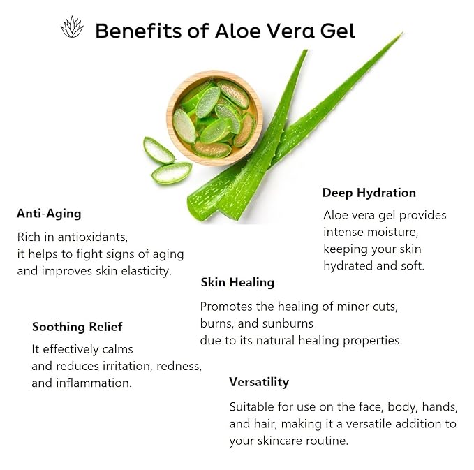 WELCOS Kwailnara California grown Aloe Vera Moisture Soothing Gel, 98% Pure, All-in-One for Face, Body, Hand, Hair, Korean Skin Care (10.14 Fl oz.)