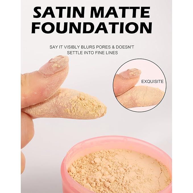 Loose Face Powder Setting Powder Makeup 0. （V06）With Powder Puff 67oz