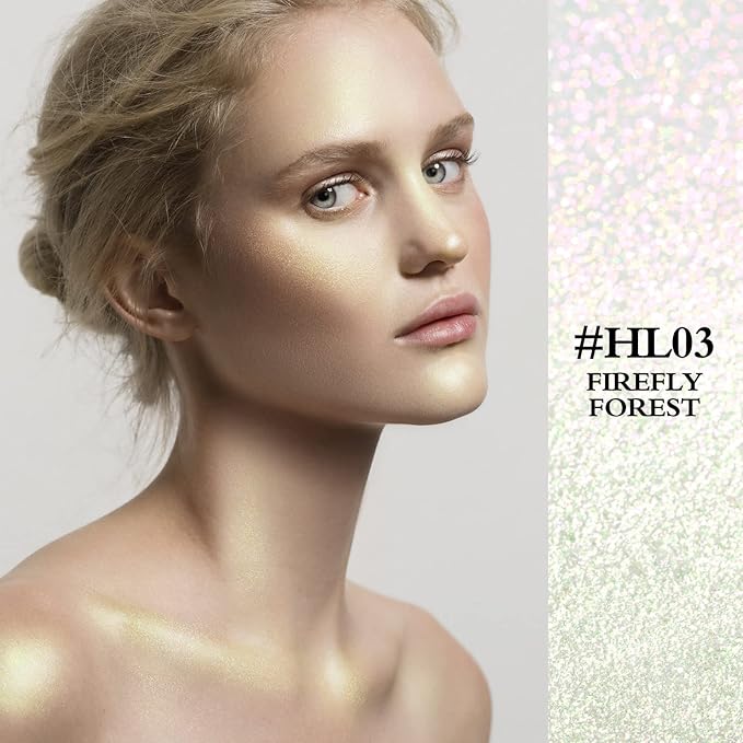 FOCALLURE Starfall Glowing Liquid Highlighter, Shimmering Body Oil,