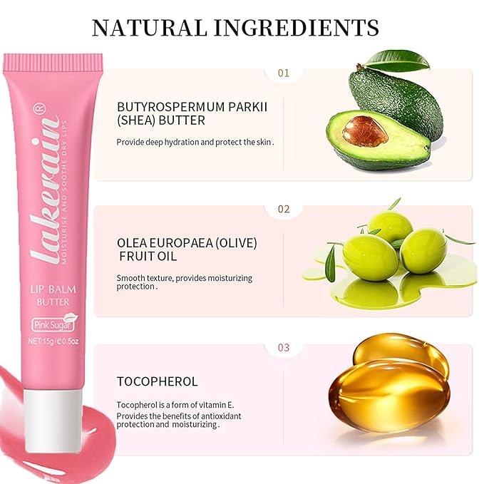 4 Color Glossy Lip Butter Balm, Moisturizing Lip Gloss Butter Non Sticky High Shiny Finish Lip Glow Oil, Natural Plumping Lip Tint Lip Care & Repair Lip Mask for Soft & Smooth & Protect Dry Lip