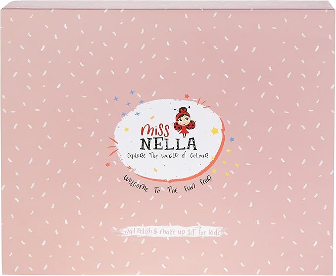 MISS NELLA Pop-up Beauty Suitcase, Nails and Accessories Set, Perfect for Children and Teens, Great for Parties and Sleepovers- Kid Friendly and Non-Toxic