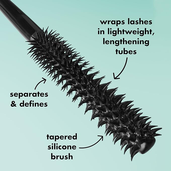 e.l.f. Lash XTNDR Mascara, Made With Tubing Technology For The Look Of Lash Extensions, Clump & Flake Free, Vegan & Cruelty-Free, Soft Black