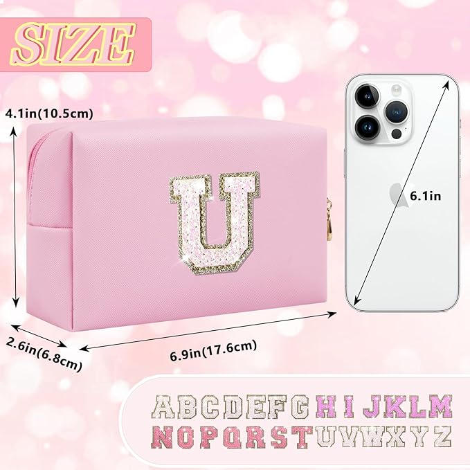 Personalized initial letter patch makeup