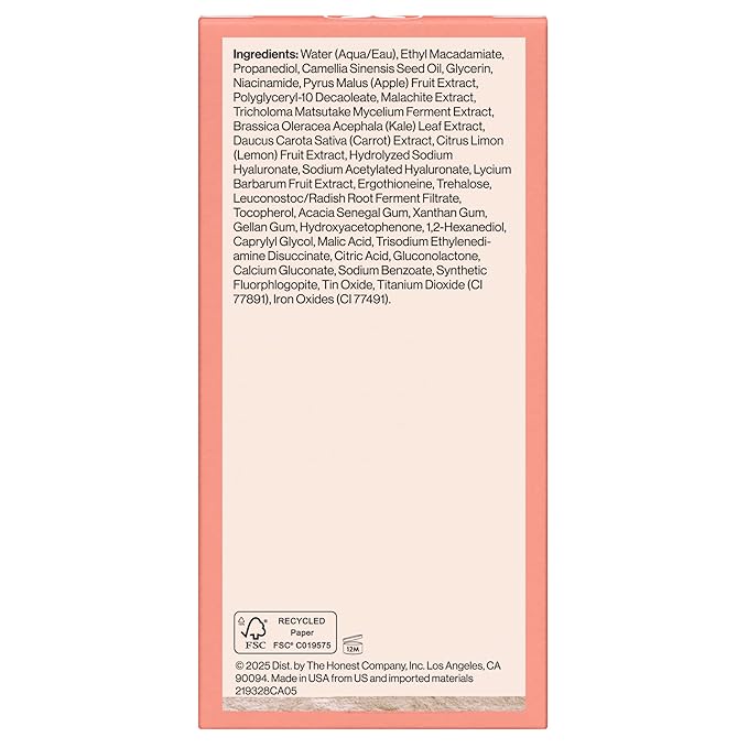 Honest Beauty Daily Green Juice Antioxidant Super Serum | Improves Skin Tone + Texture | Gentle for Sensitive Skin, Fragrance Free, Vegan | 1 fl oz