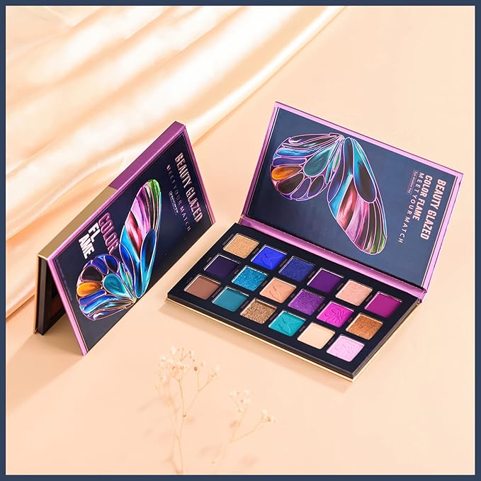 18 Colors Eyeshadow Palette, Butterfly Series Highly Pigmented