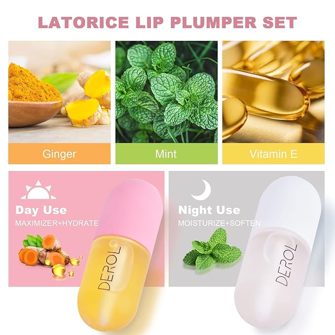 DEROL Lip Plumper Set, Lip Plumper 5.5ml
