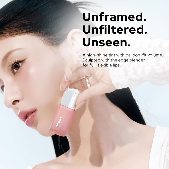 Unseen Balloon Tint, 6 Colors Set for All Skin Types. Buildable Color, Long Lasting Glossy Lip Stains, Lightweight Lip Gloss Make up (GEEK, 1 Oz)