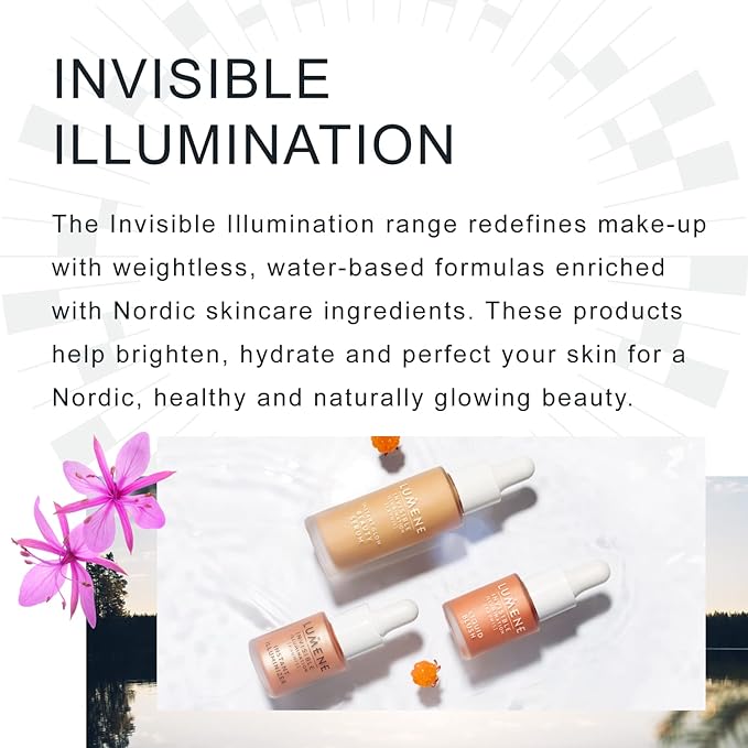 Lumene Invisible Illumination Liquid Blush Pink Blossom - Dewy Makeup Cheek Tint with Luminizing Pigments for Hydrated Glowing Skin - Weightless Liquid Blush for Cheeks (0.5 Fl Oz)