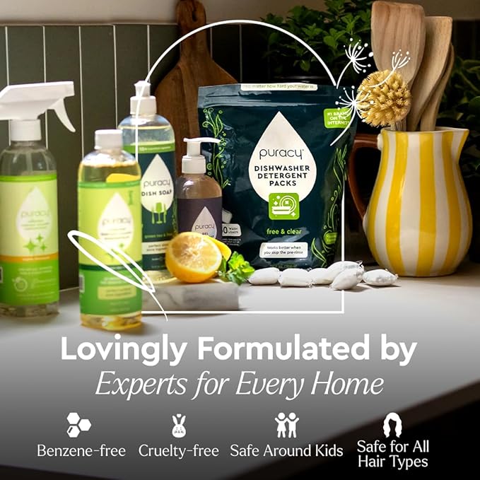 Puracy Natural Dry Shampoo For Women - Plant-Powered Cleansing Volumizing Revitalizing Dry Shampoo As Seen on TikTok, Benzene-Free, Non-Toxic, Oil Absorbing for All Hair Types (Citrus & Jasmine, 6 oz)