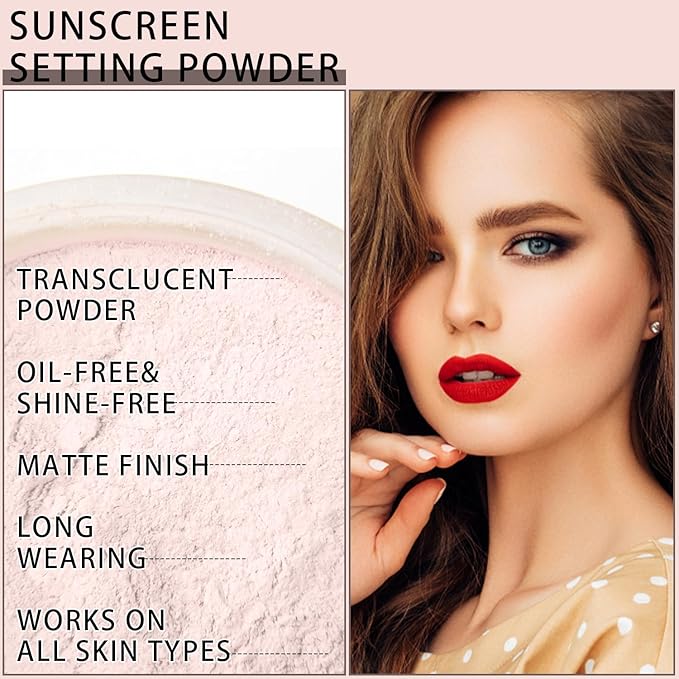 Mineral Sunscreen Setting Powder, SPF 35 Translucent Loose