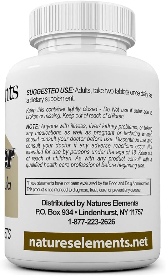 Natures Elements DHT Blocker – Herbal Formula with Saw Palmetto, Fo-Ti & Beta-Sitosterol – Supports Hair Regrowth & Gray Hair Reversal – Non-GMO, Vegetarian - 60 Tablets - Pack of 3