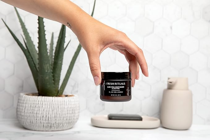 Vegan Face Moisturizer with Hyaluronic Acid, Aloe Vera and Niacinamide | 2 ounce | Cruelty Free, Paraben Free, Natural Ingredients | Light Weight Daily Use Moisturizing Cream