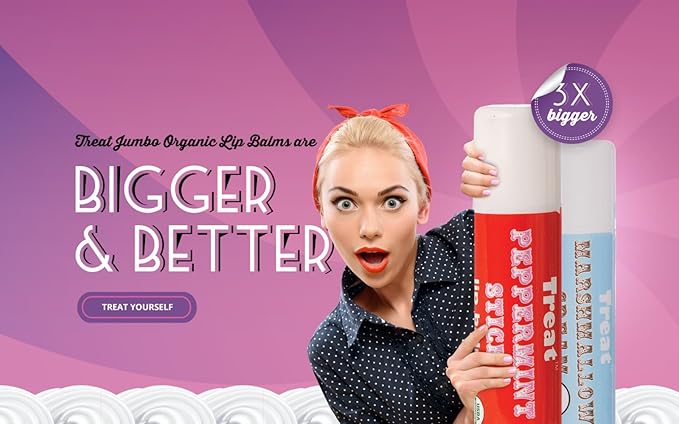 TREAT© Jumbo Lip Scrub - Salted Caramel, Organic & Cruelty Free (.50 OZ)