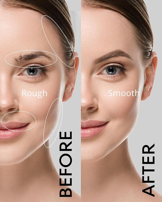 Painless Rechargeable Eyebrow Hair Trimmer: A 2-in-1 Eyebrow Trimmer for women for shaping eyebrows and gently removing unwanted hair from the face chin neck upper lip including peach fuzz