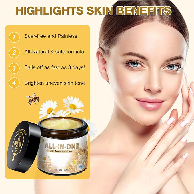 2Pcs All-In-One Skin Cream,Bee Venom Cream, New Bee Venom Cream, Professional Bee Venom Repair Cream, Natural Skin Moisturizer,Bee Venom for All Skin Types