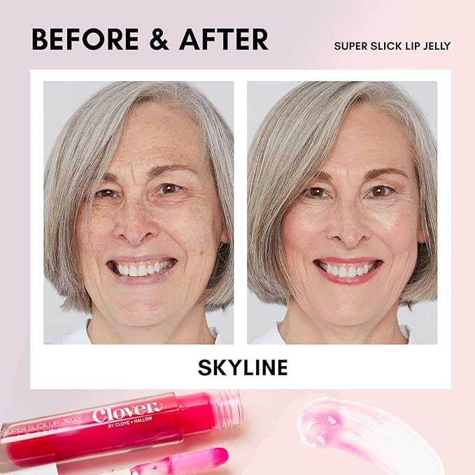 Clover Super Slick Lip Gloss | Non Sticky Lip Jelly, Moisturizing And Hydrating Pigmented Lip Gloss | Cruelty-Free & Vegan Lip Makeup | Shade - Skyline
