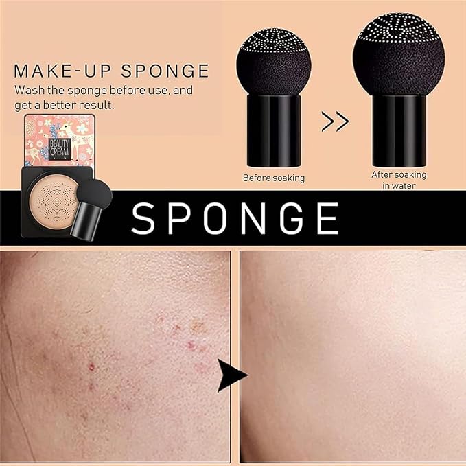 EdmEr Beauty Cream, Beauty Linasi Clear Cover Beauty Cream, Air Cushion Cc Cream, Moisturizing Concealer, Makeup Long Lasting, B-Lvory