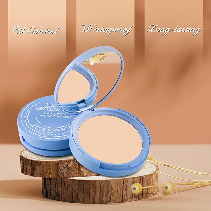 Oil Control Face Powder, Matte Smooth Setting Powder, (Classic Ivory)