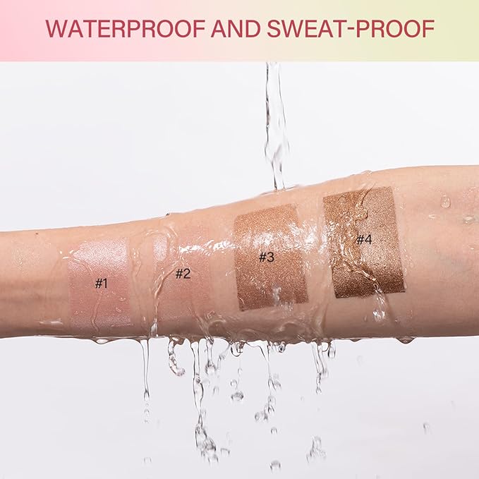 MEICOLY Cream Contour Stick, Shimmery Finish, Rich Glow,