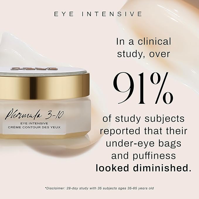 Erno Laszlo Phormula 3-10 Eye Intensive, Anti-Aging Eye Cream Helps the Look of Fine Lines, Wrinkles and Roughness, Day and Night Cream for Mature Skin, 0.67 Fl Oz