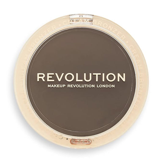 Revolution Beauty, Ultra Cream Face Bronzer, Buildable & Blendable Cream Contour, Vegan & Cruelty Free, Deep, 0.24 Oz.