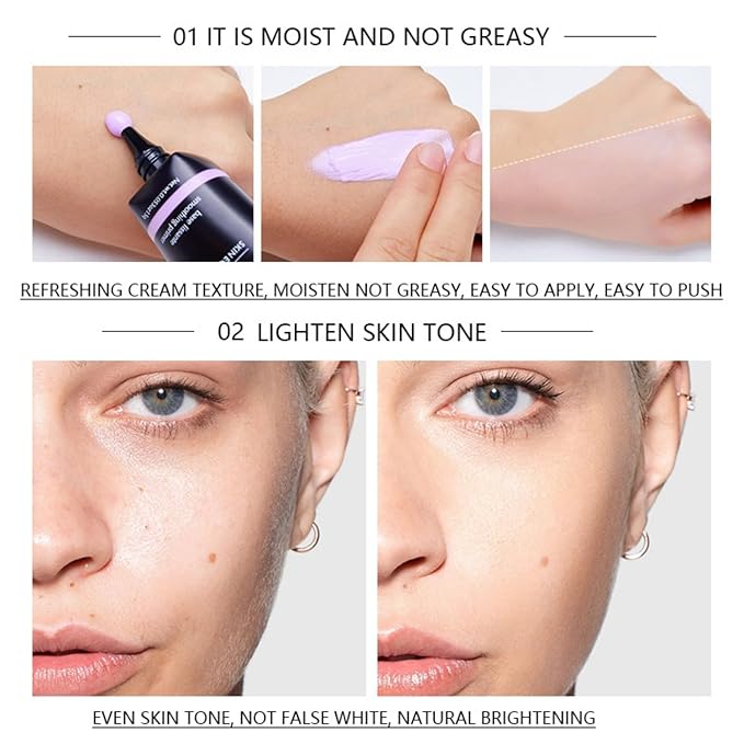 MAEPEOR Moisturizing Face Primer 4 Colors Long Lasting