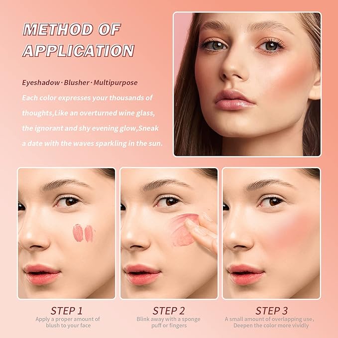 AKARY Soft Liquid Blush Makeup Lightweight, Velvet Beauty Wild Berry