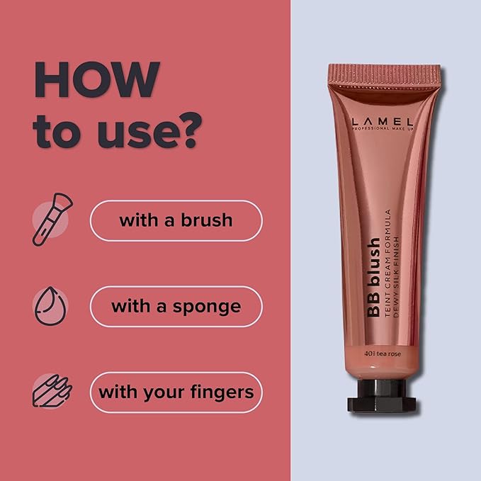 Lamel BB Blush Cheek Makeup - Lightweight and 10ml