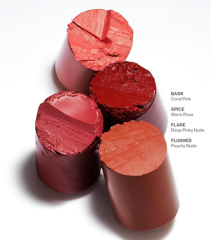 MAKE Beauty Heat Stroke Cream Blush Stick for Cheeks with Natural Hydrating Dewy Finish. Creamy Gel Blush Balm - Shade Flushed, Peachy Nude Cheek Tint