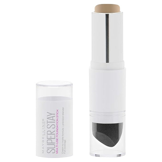 Maybelline New York Super Stay Foundation Stick For Normal to Oily Skin, Natural Beige, 0.25 oz.
