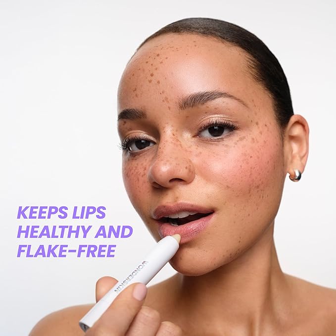 Wonderskin 3-in-1 Lip Scrub Exfoliator & Moisturizer, Lip Exfoliator Scrub, Lip Therapy, Hydrating Lip Balm for Soft, Nourished, Flake-Free Lips with One-Step Prep, 0.10oz