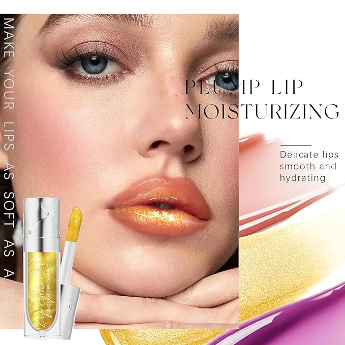 2pcs Hydrating Lip Glow Oil Set Plumping Tinted Hydrating