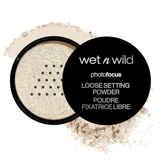 wet n wild Loose Setting Powder Photo Focus Loose Finishing Powder Off-White Translucent