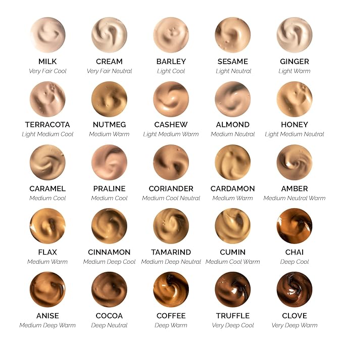 OFIR Skin Satin Medium Coverage Foundation | Buildable, Non-Creasing Finish | Vegan, Cruelty-Free, Paraben-Free Makeup | Blue Light Protection | 1 FL OZ 1 FL OZ (Cocoa - Deep Neutral)