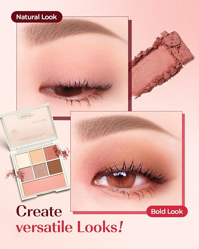 AMTS Off Sienna & Authentic Amber Eyeshadow Palettes Set, Valentine's gifts for teen girls, women | Matte Shimmer Metallic, Long Lasting